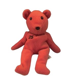 Salvino's Bamm Beano's Orange # 25 Bonds Beanie Bear